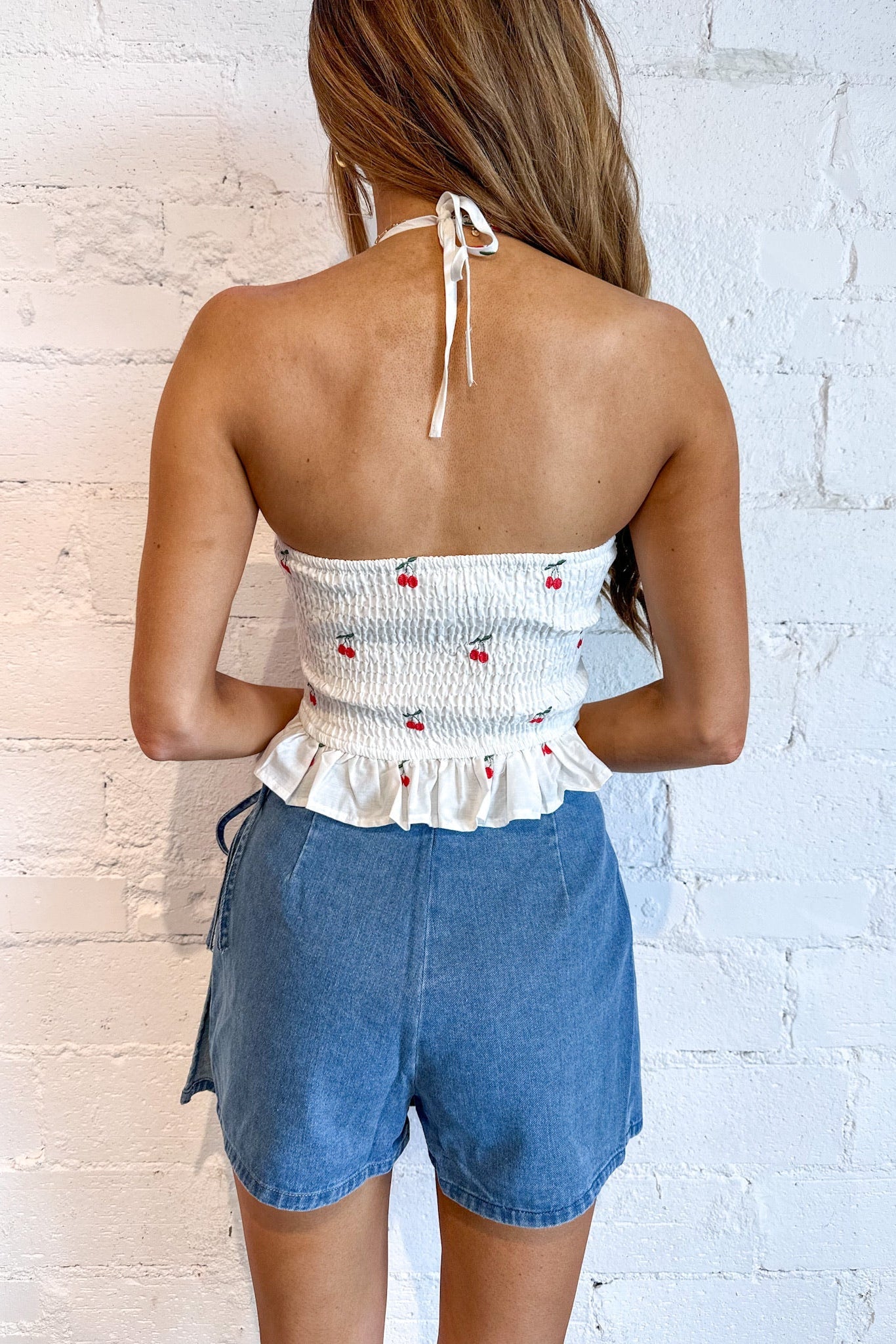 Denim Wrap Skort
