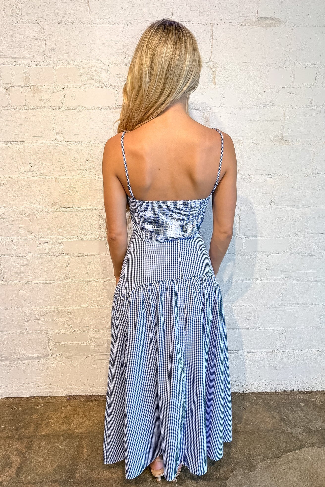 Gracie Gingham Maxi Skirt