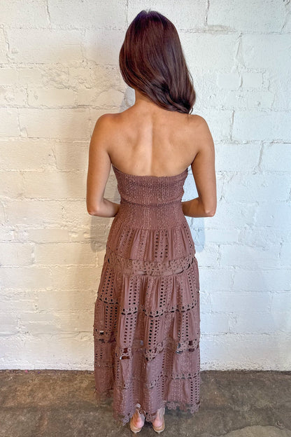 Evelyn Eyelet Maxi Dress
