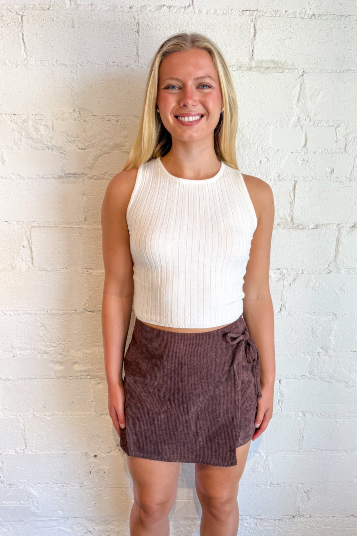 Solana Wrap Front Skort
