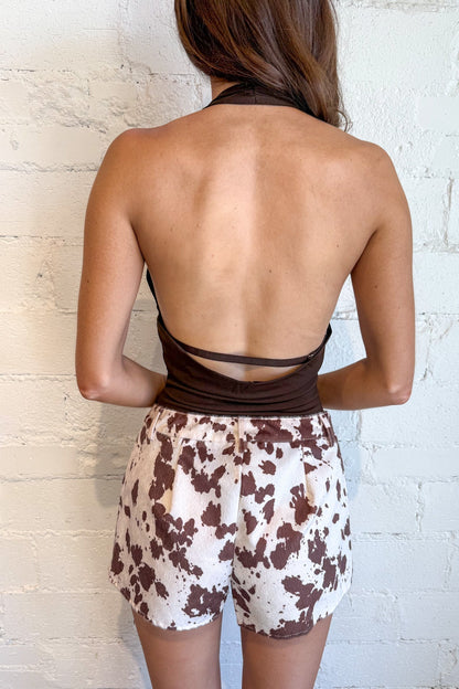 Bull Rider Cow Print Shorts