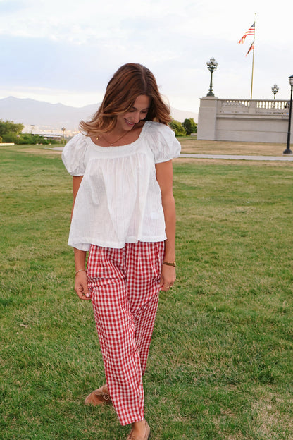 Sweet Caroline Ruffle Blouse