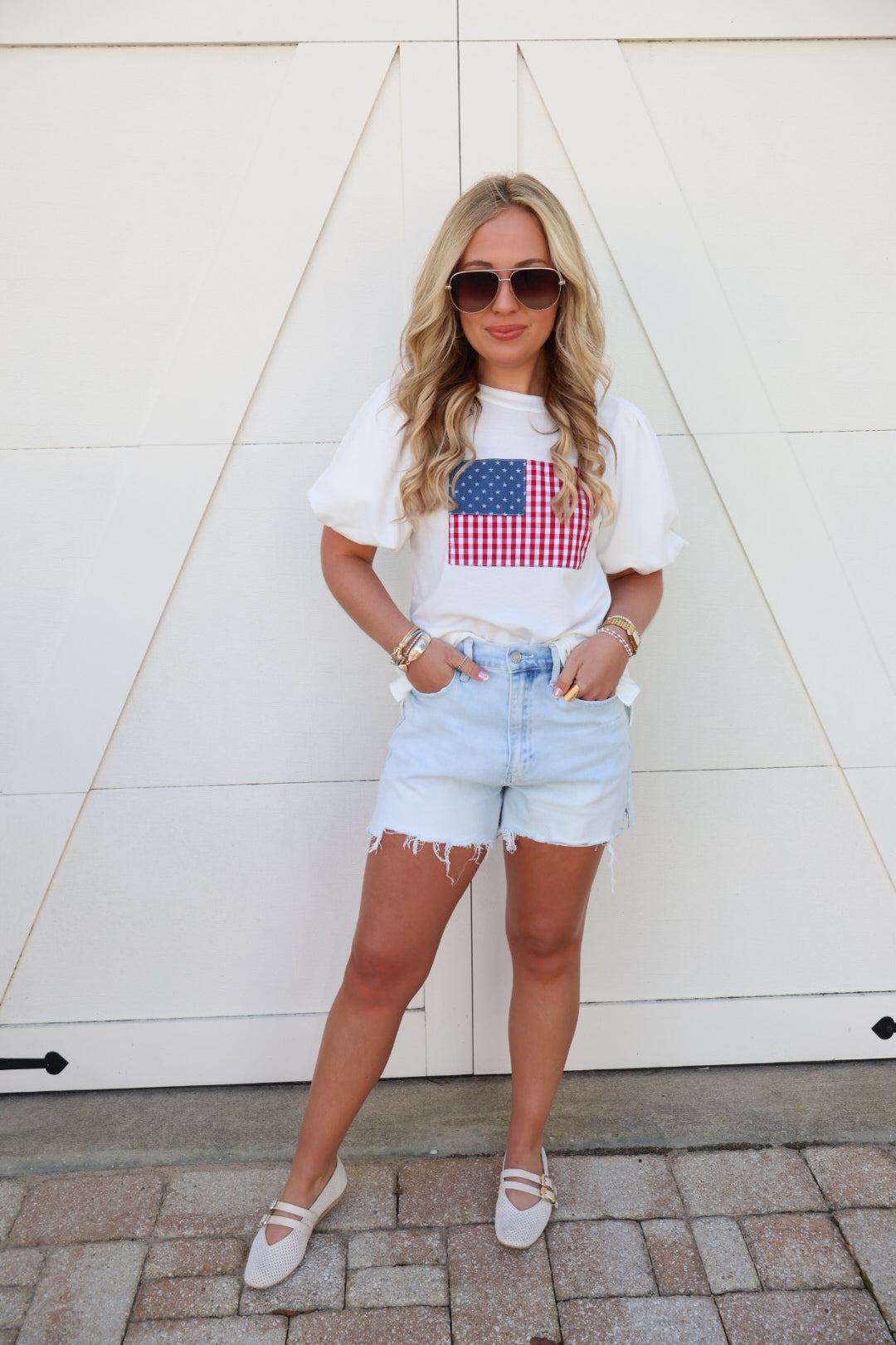 All American Girl Flag Tee
