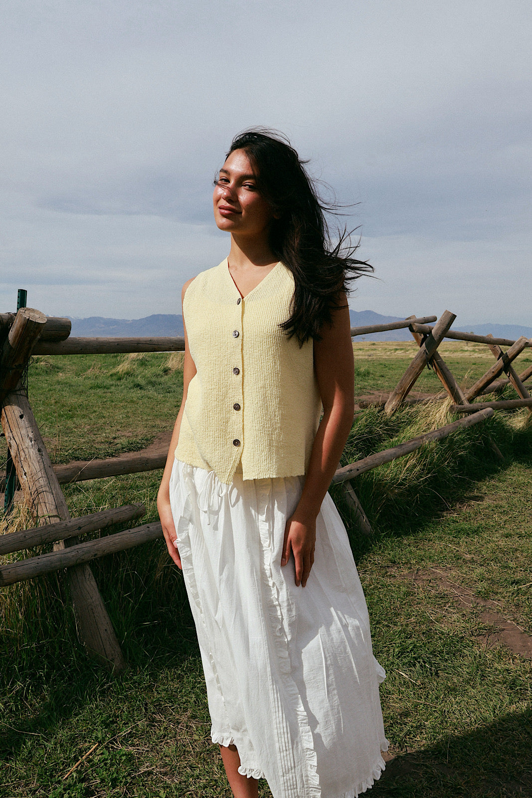 Rae Knit Tank in Butter Yellow