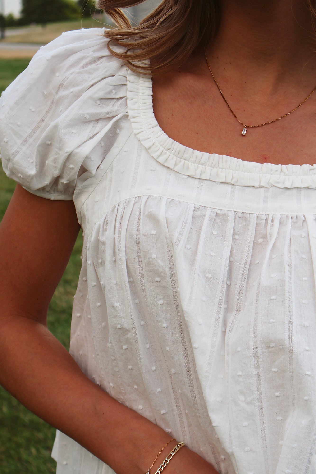 Sweet Caroline Ruffle Blouse