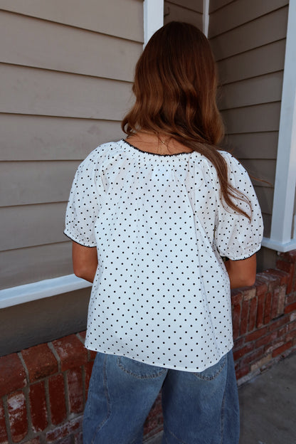 Polly Dot Blouse