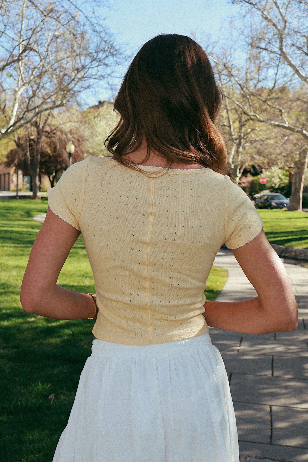 FINAL SALE - Millie Pointelle Top