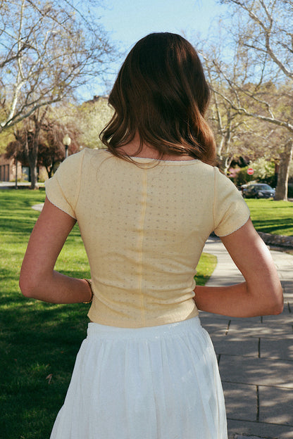 FINAL SALE - Millie Pointelle Top
