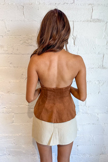 Cozy Suede Tube Top