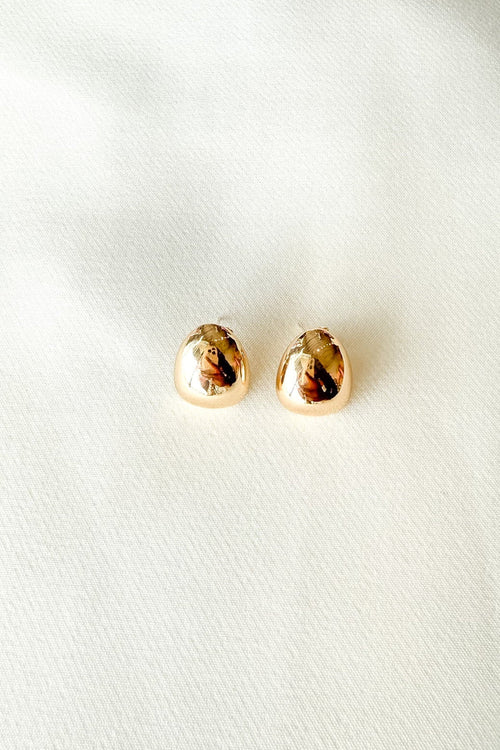 Chunky Gold Stud Earrings