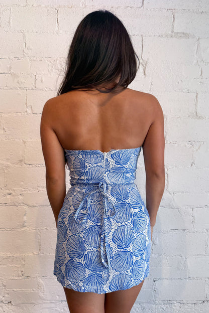 Clam Party Strapless Dress