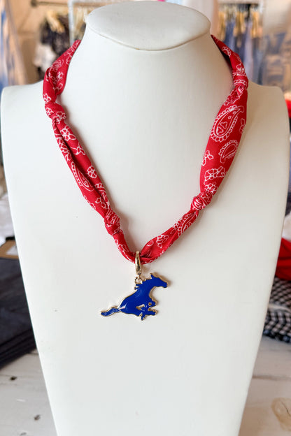 College Bandana Scarf Necklace