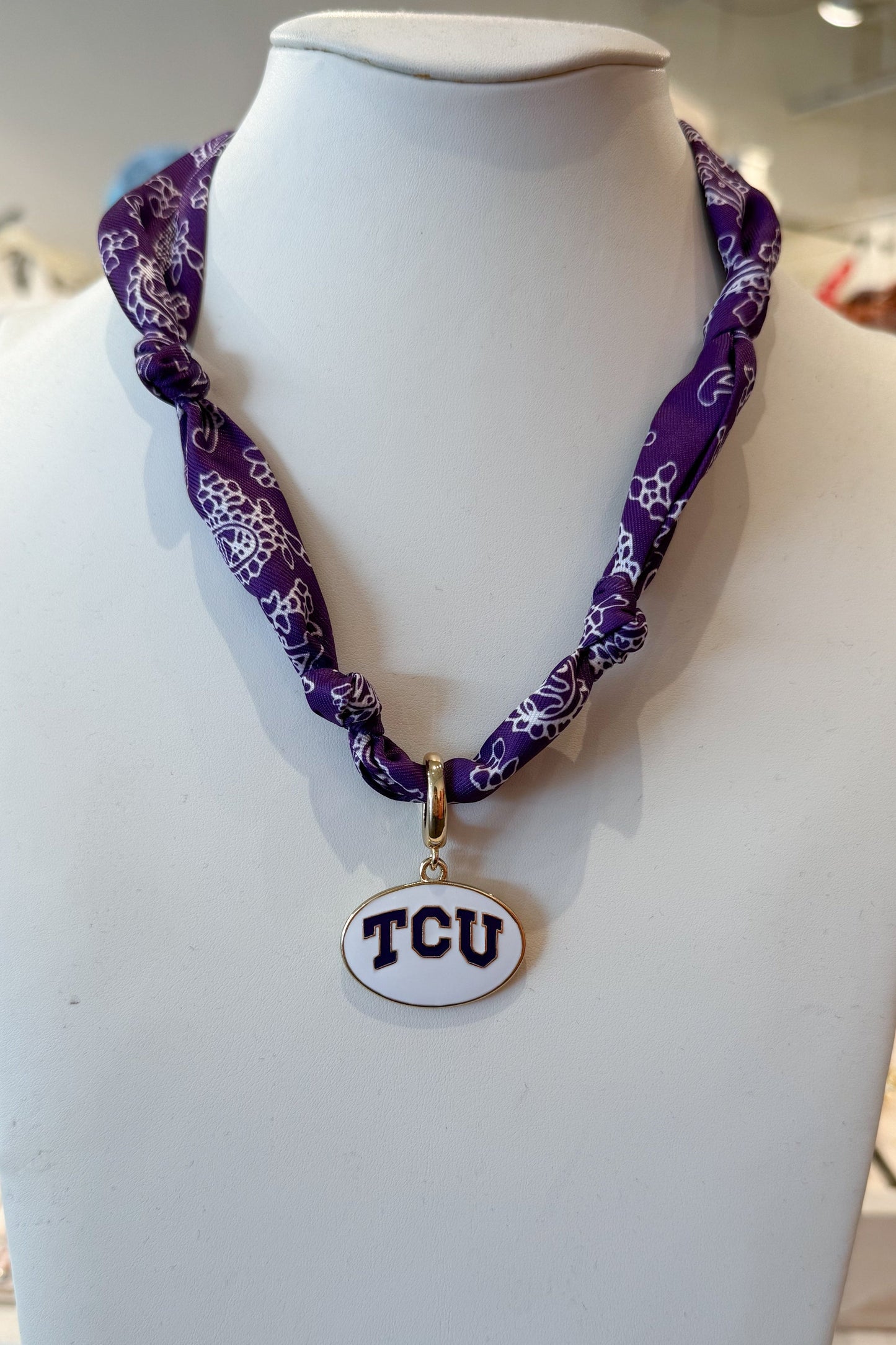 College Bandana Scarf Necklace