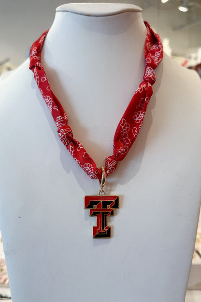 College Bandana Scarf Necklace