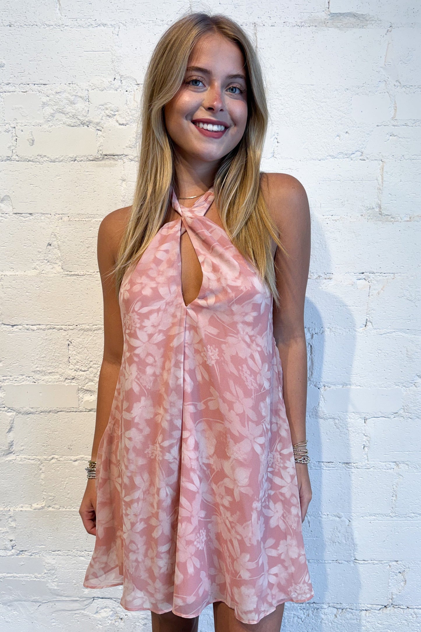 Coral Sands Halter Dress