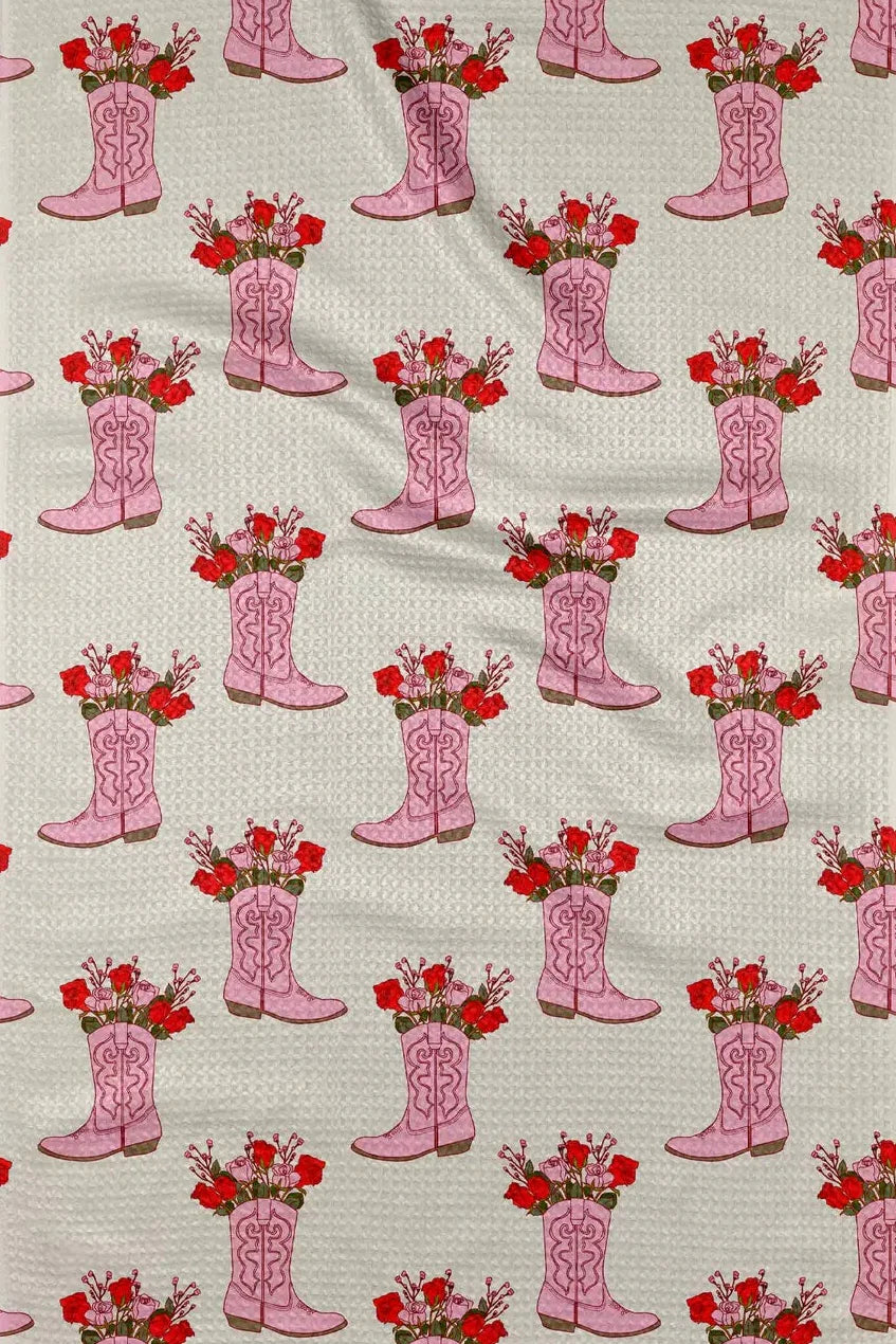 Cowgirl Boots Tea Towel