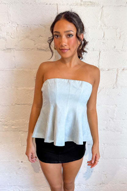 Cozy Suede Tube Top