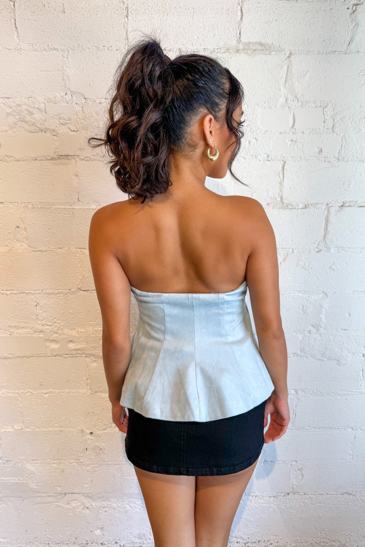 Cozy Suede Tube Top