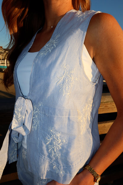 FINAL SALE - Del Mar Embroidered Vest