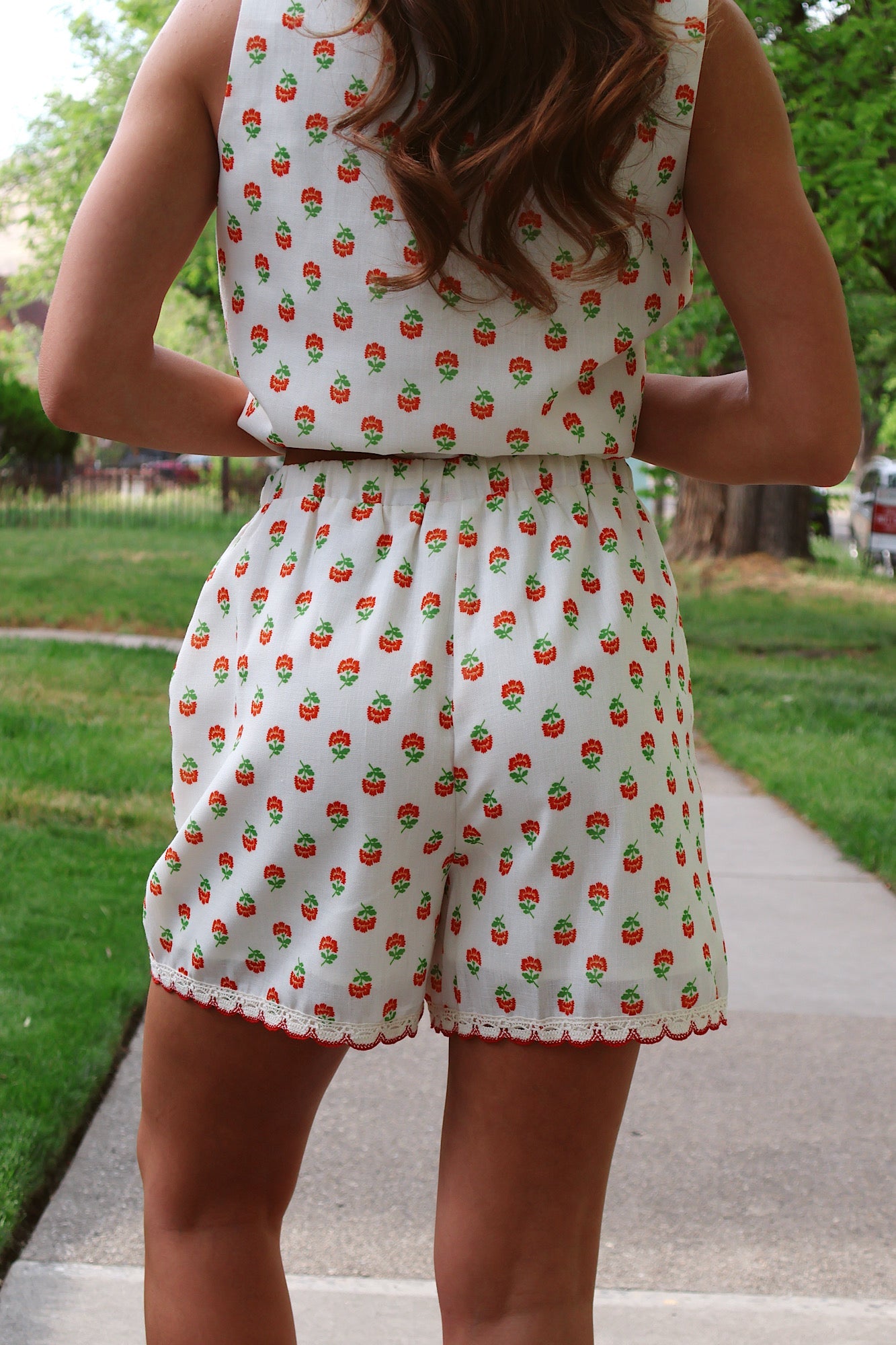 Flora Scalloped Shorts