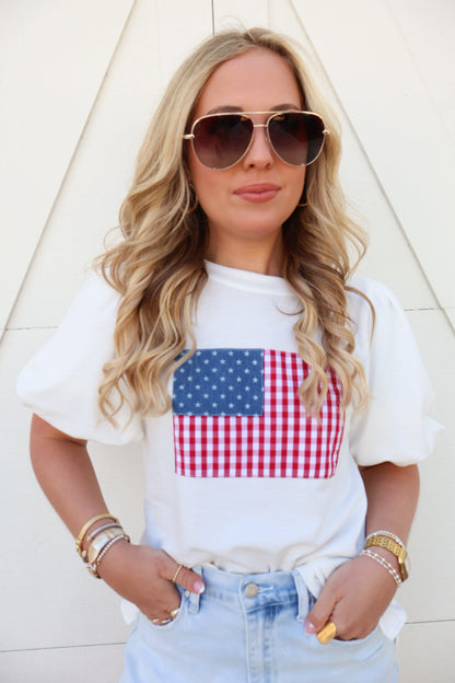 All American Girl Flag Tee