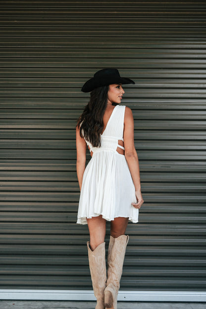 Thalia Mini Dress (Ivory) FINAL SALE