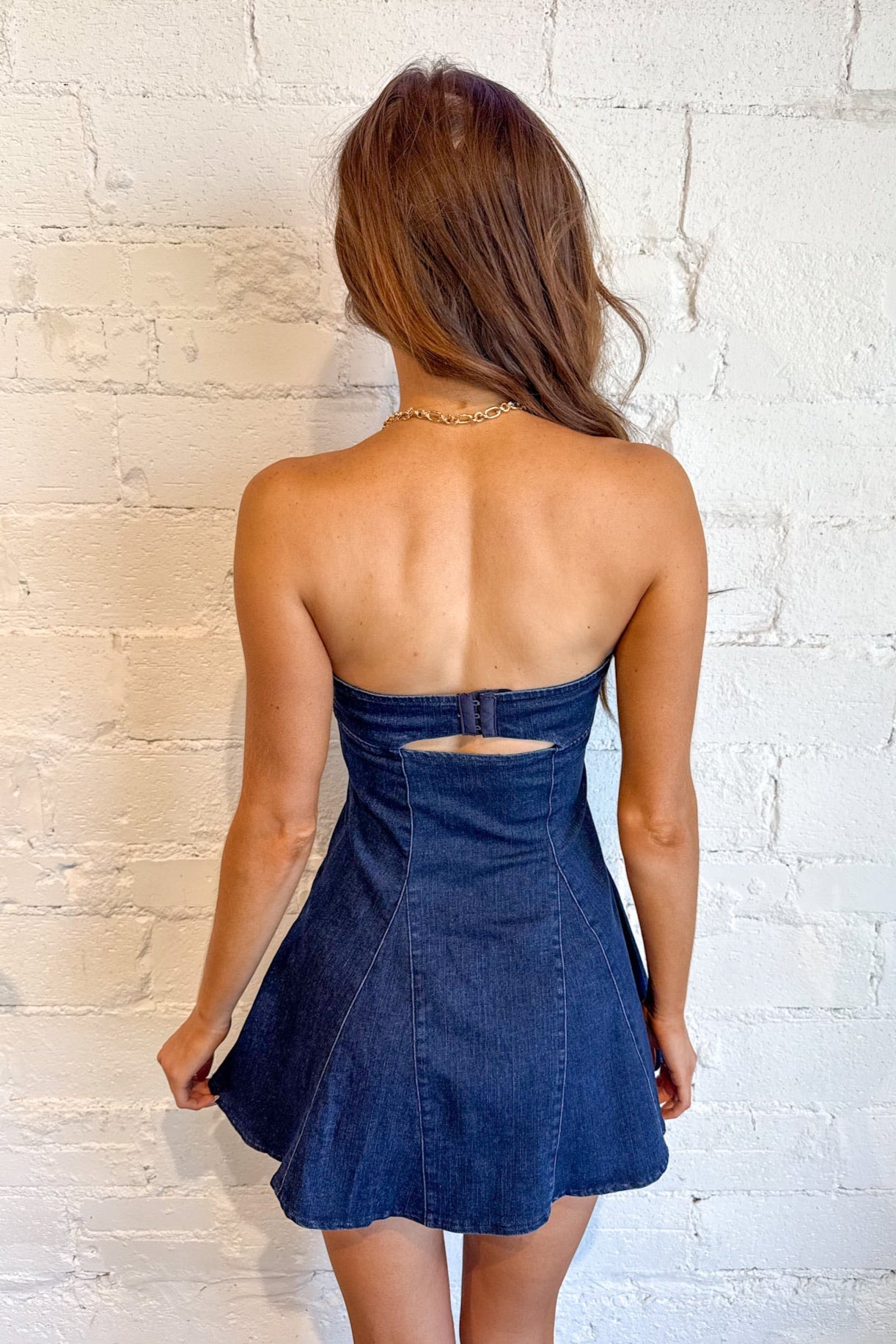 Denim Dream Mini Tube Dress