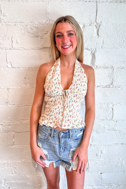 Ditsy Floral Halter Top