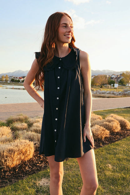 Willow Cotton Linen Babydoll Dress