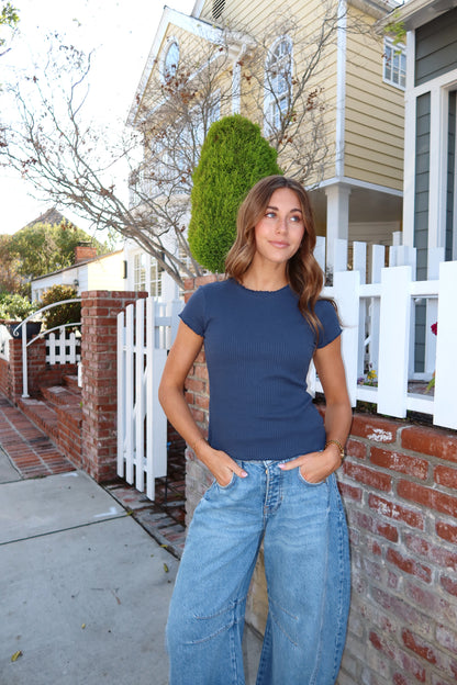 Remy Rib Knit Tee