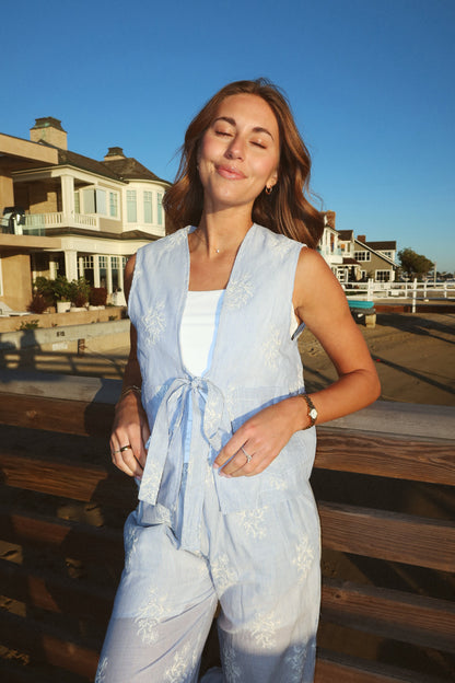 FINAL SALE - Del Mar Embroidered Pants