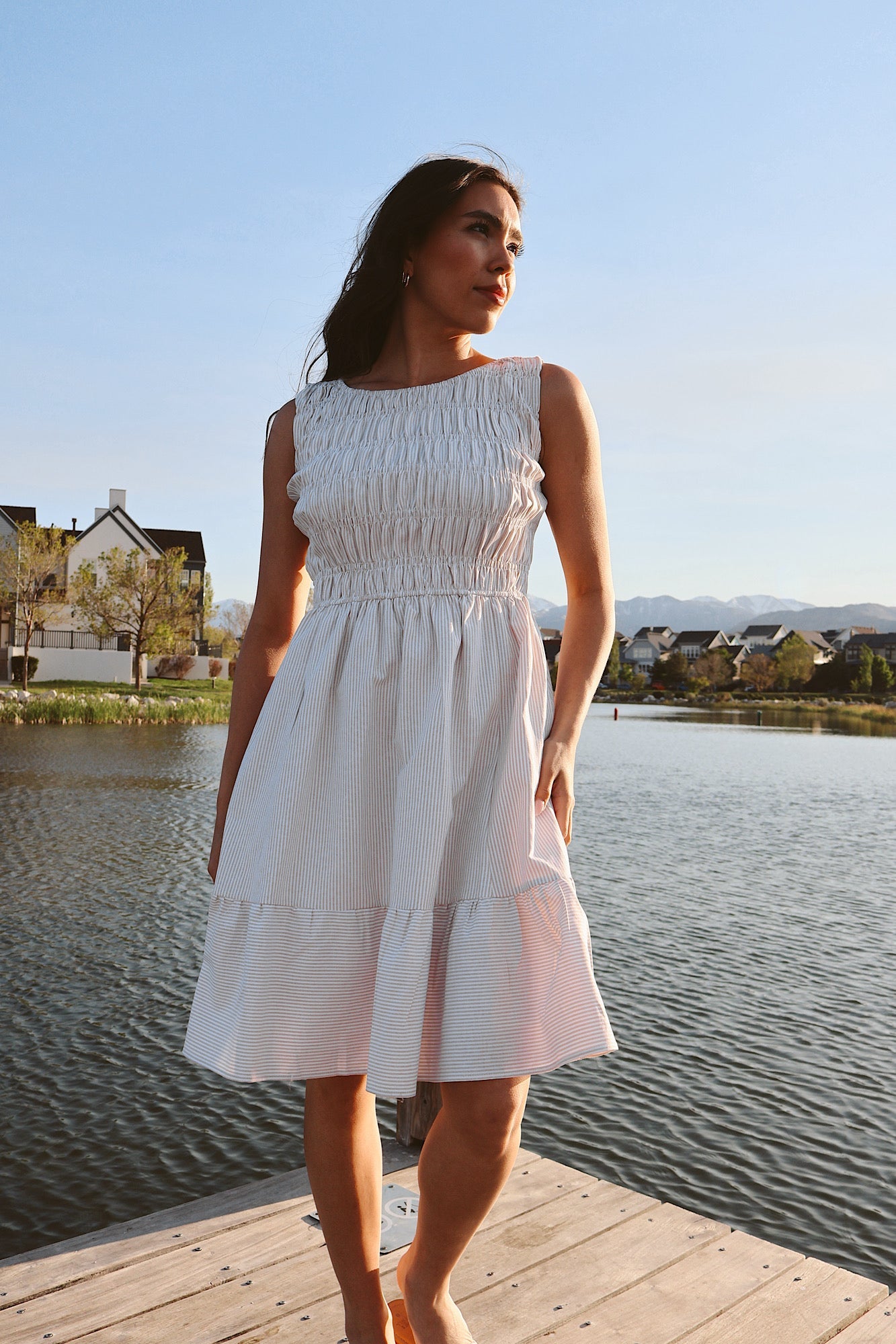 Nantucket Pinstripe Dress