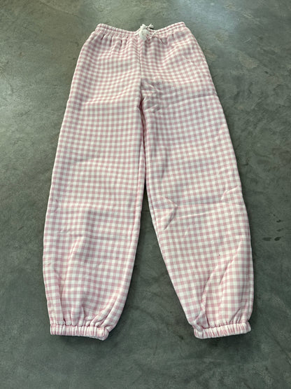 FINAL SALE - FLAWED Dolly Gingham Joggers - Small