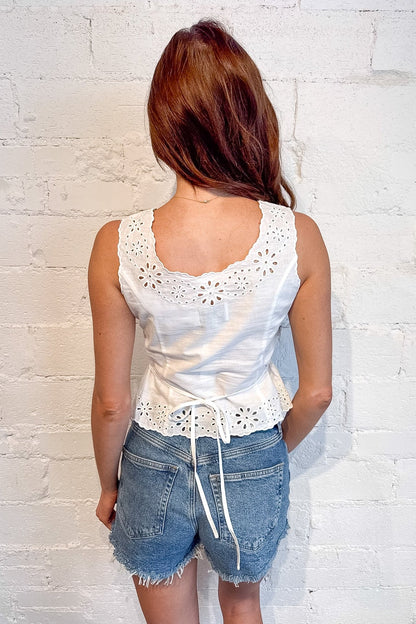 Ellie Eyelet Top