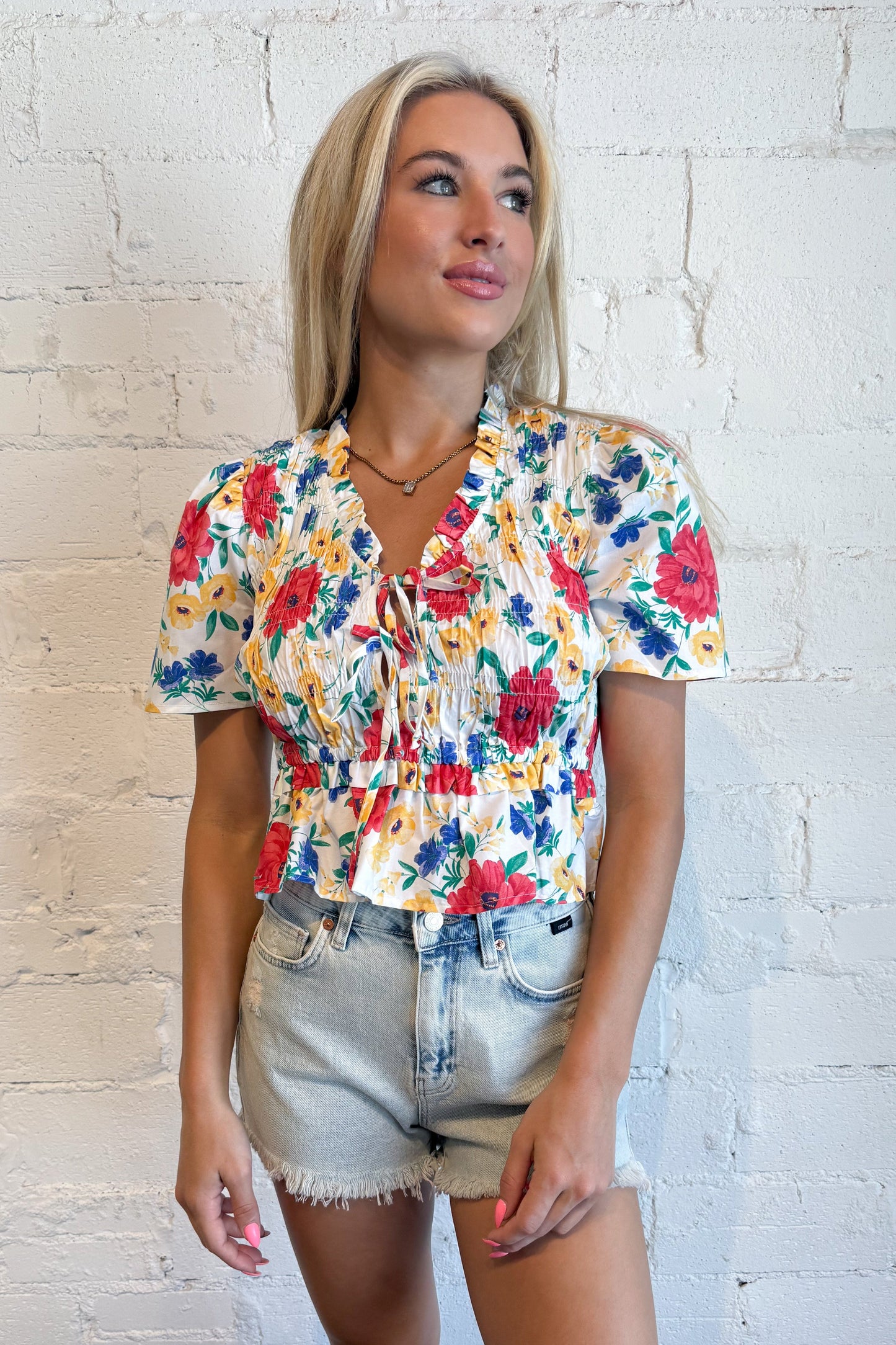 Elowyn Bloom Ruffle Blouse