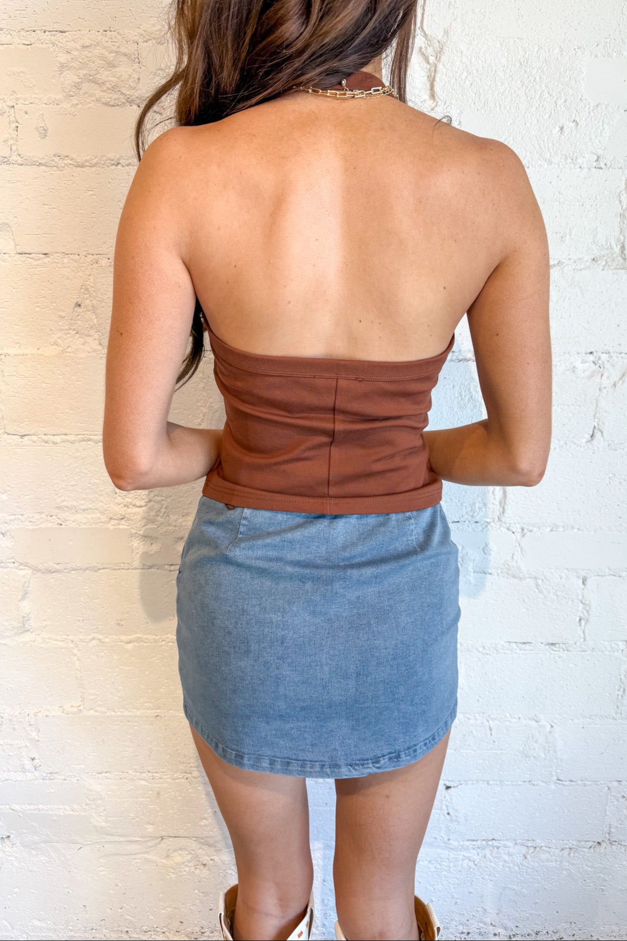 Everyday A-Line Denim Skirt