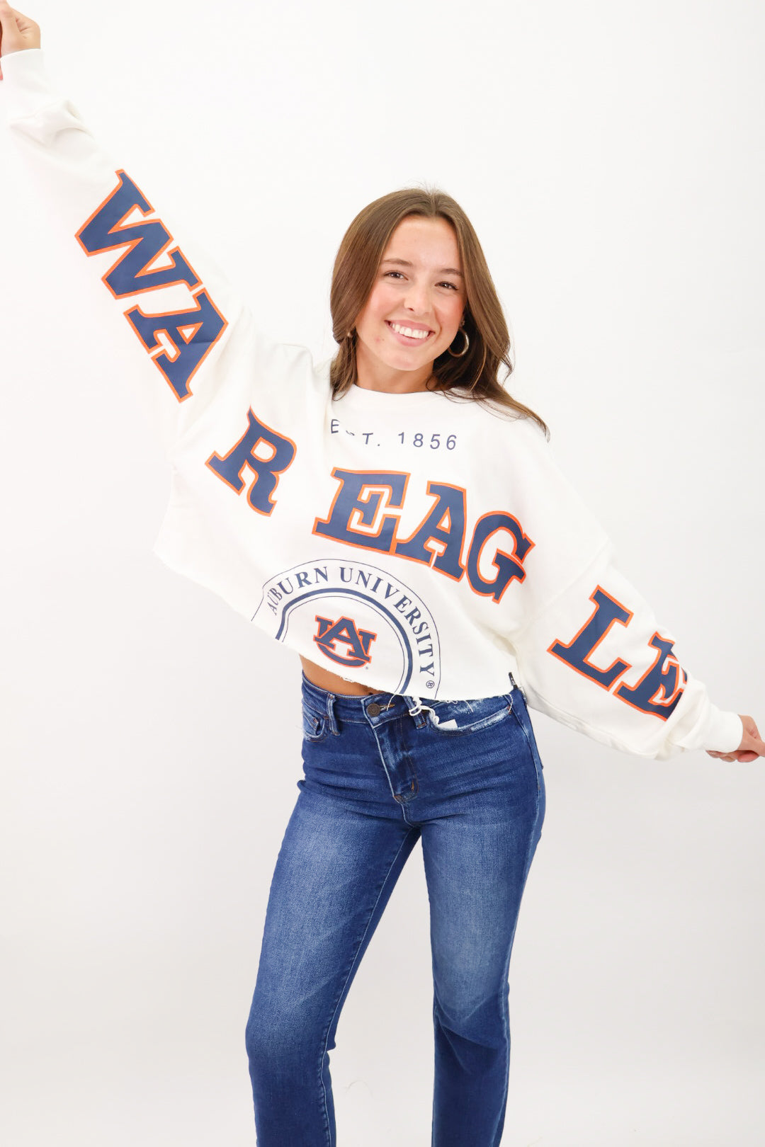 Cropped Auburn Pullover