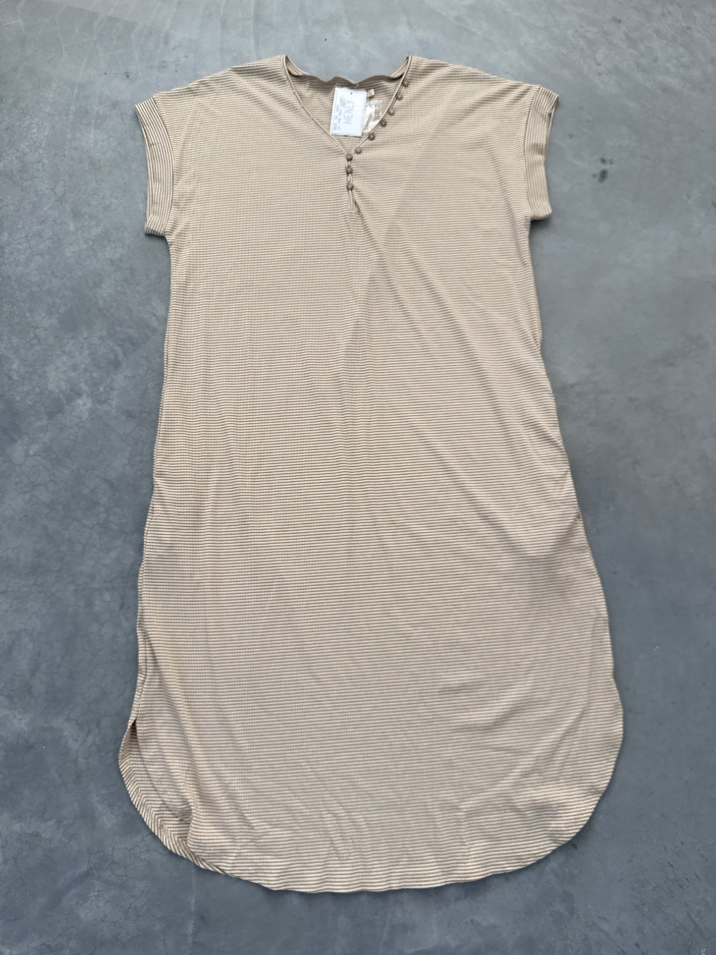 FINAL SALE - FLAWED Shae Ribbed Tee Dress - Large
