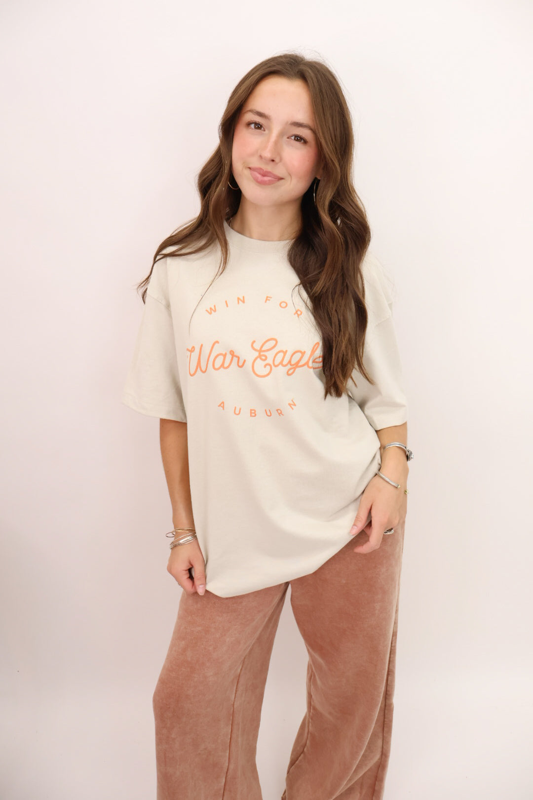 War Eagle Win for Auburn Oversized Tee