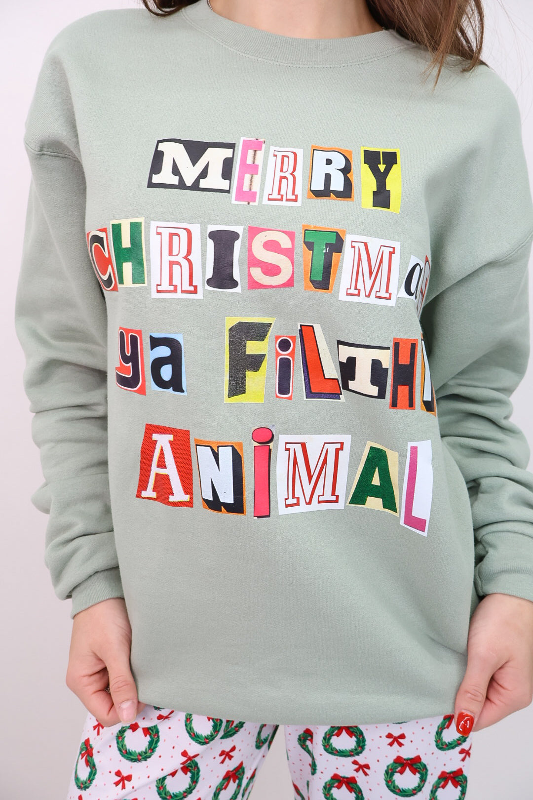 Merry Christmas Ya Filthy Animal Sweatshirt
