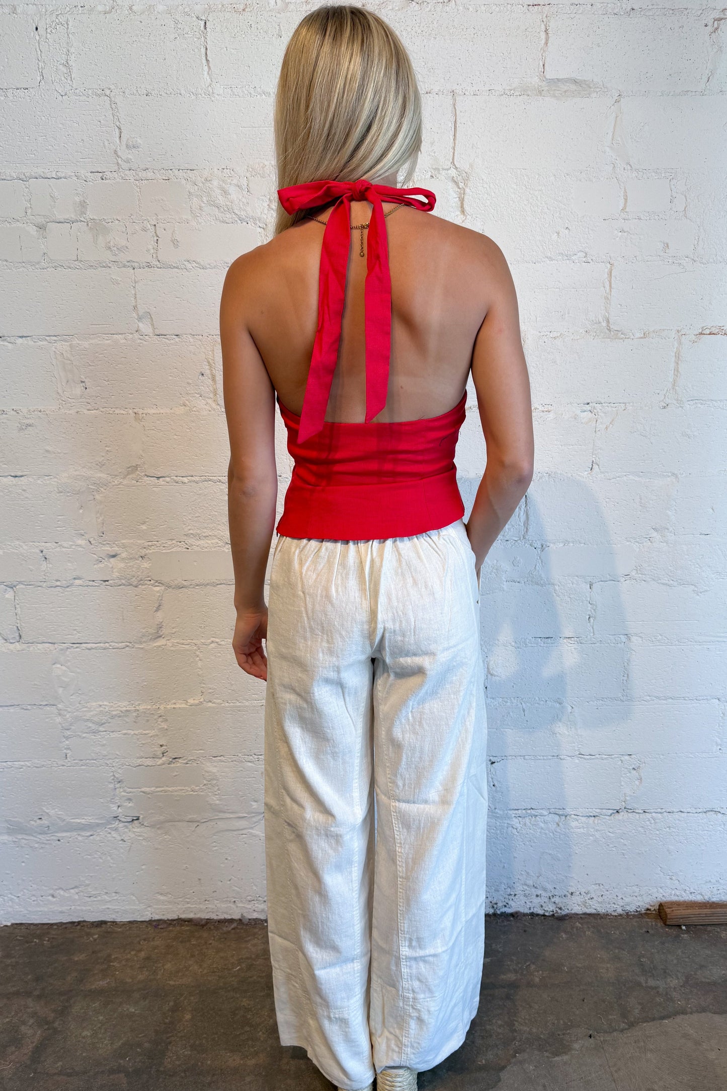 Free People Days End Linen Pants