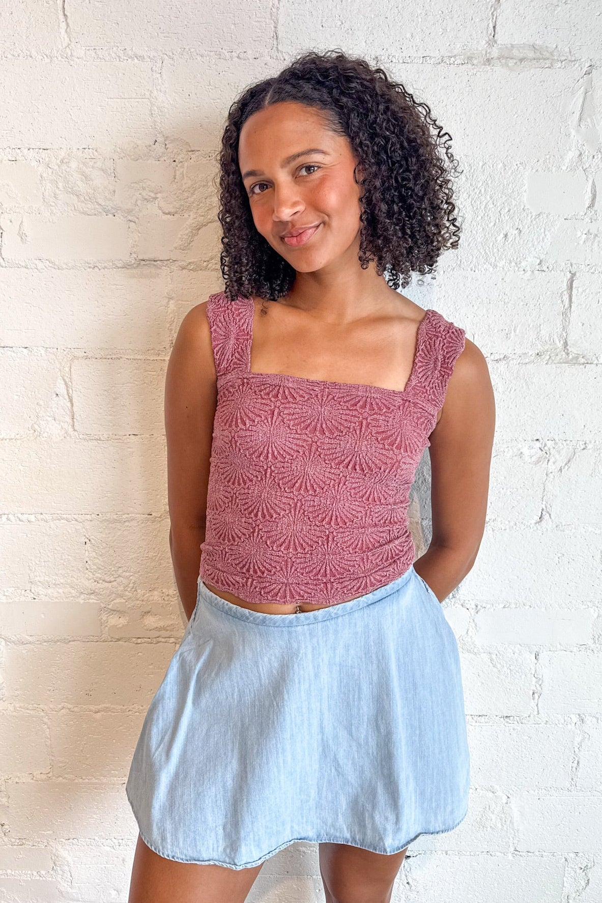 Free People Dreamy Mulberry Love Letter Cami