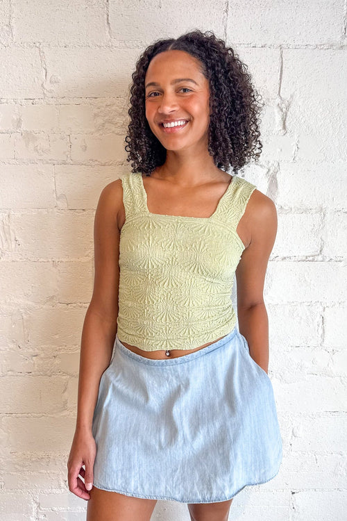 Free People Fresh Green Love Letter Cami