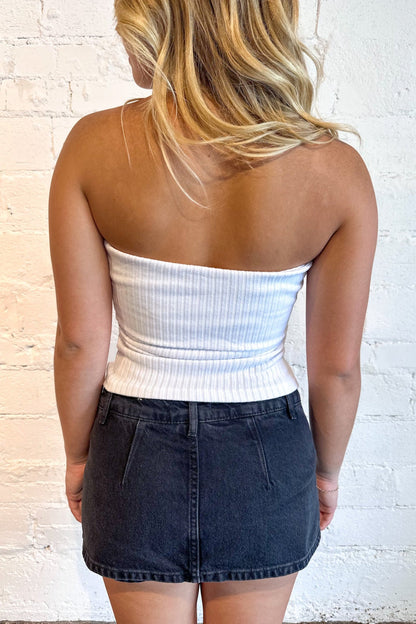 Free People Galivanting Skort Black