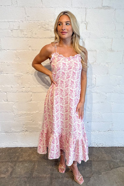 Garden Pink Maxi Dress