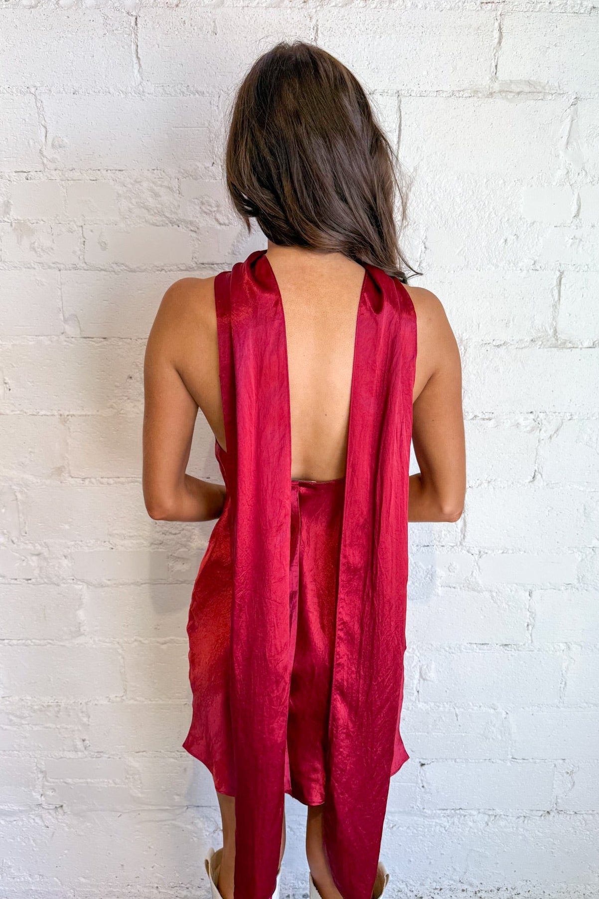 Glam Scarf Mini Dress