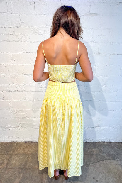 Gracie Gingham Maxi Skirt