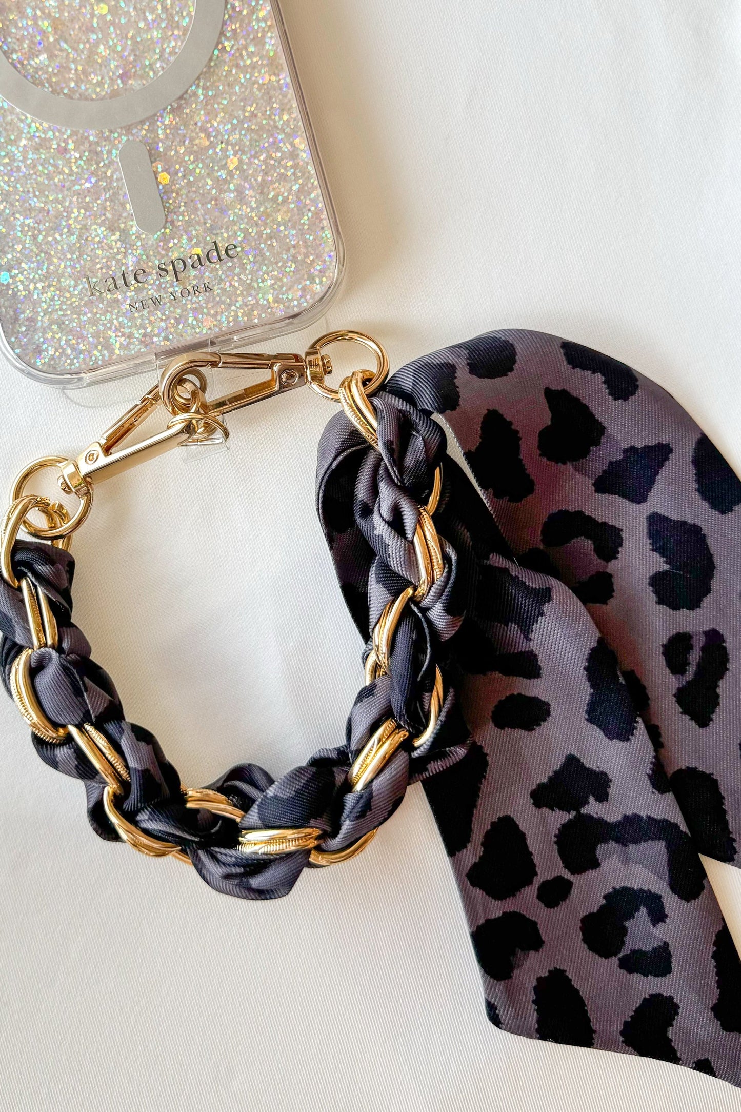Leopard Scarf Phone/Key Chain