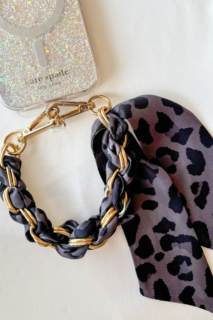 Leopard Scarf Phone/Key Chain