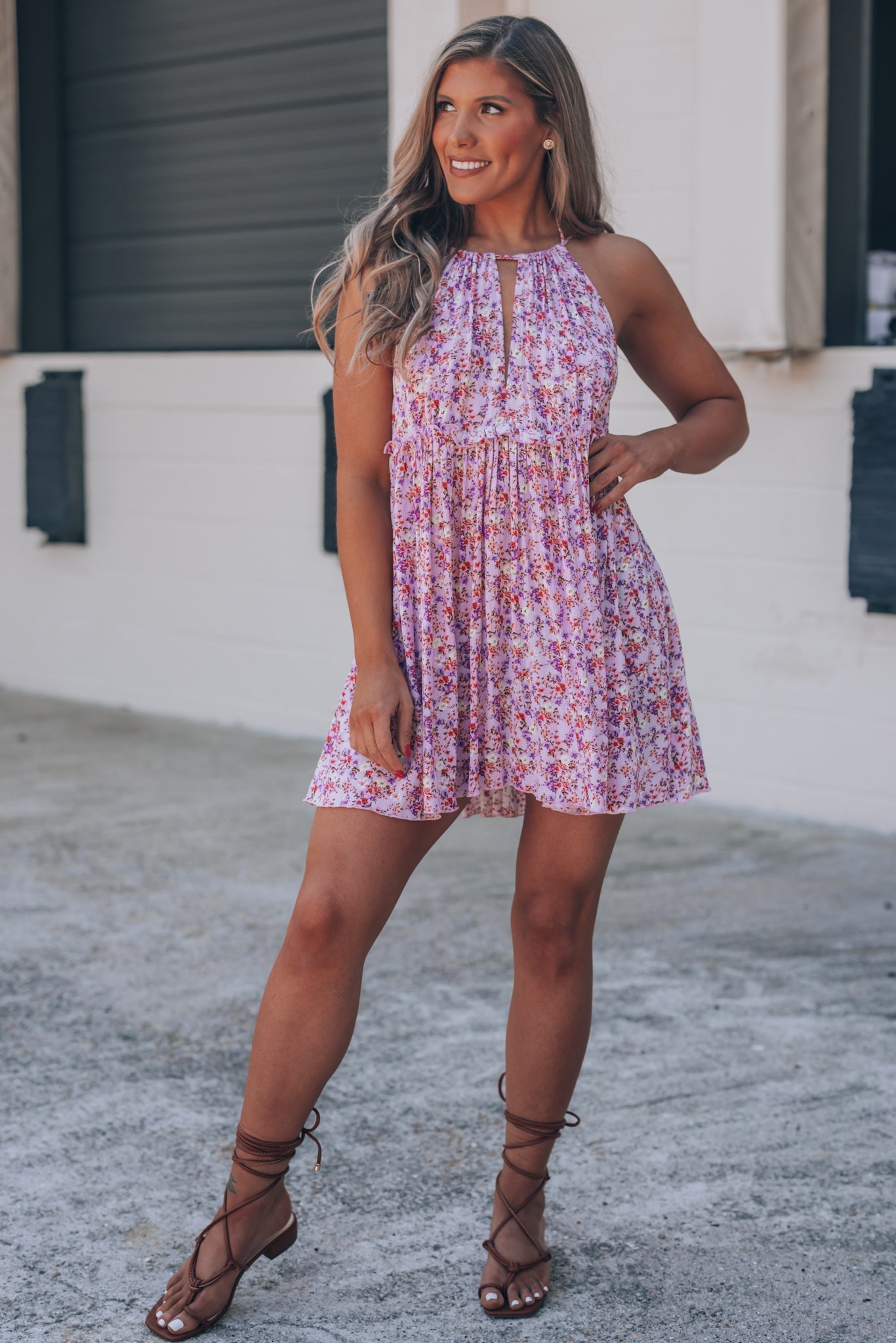 Fancy Me Floral Mini Dress FINAL SALE